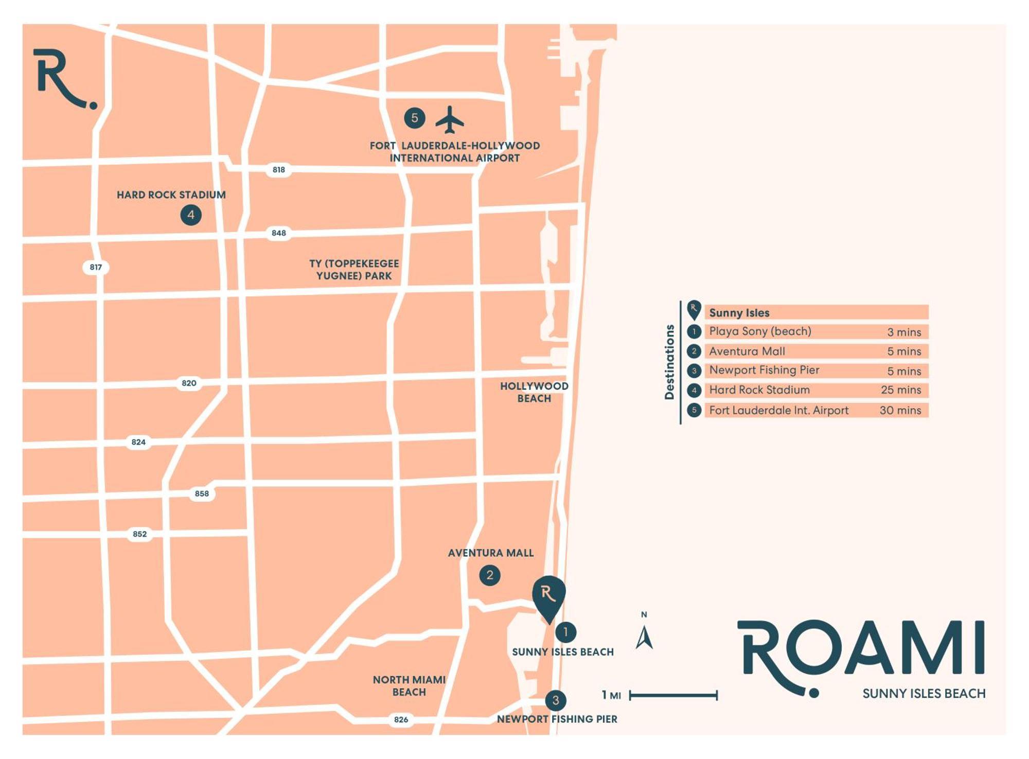 Roami At Sunny Isles Leilighet Miami Beach Eksteriør bilde